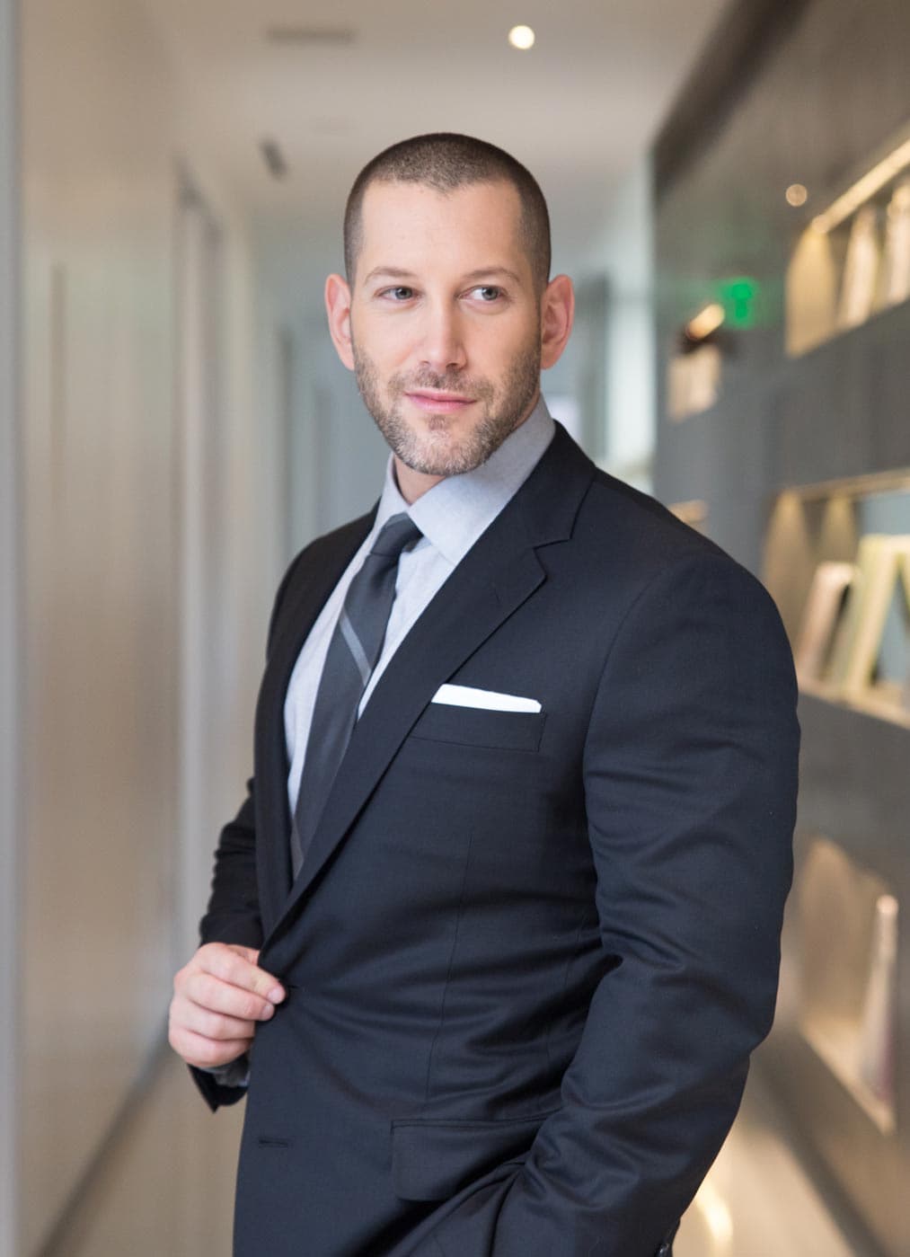 Dr. Jason Emer, board-certified cosmetic dermatologist, in his Beverly Hills practice